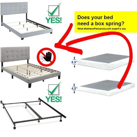 does a metal bed frame need a box spring|mattress no box spring needed.